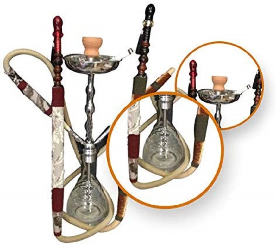 SHAMS роскошный кальян набор для пар с двойной кальянной трубкой и Выпускной