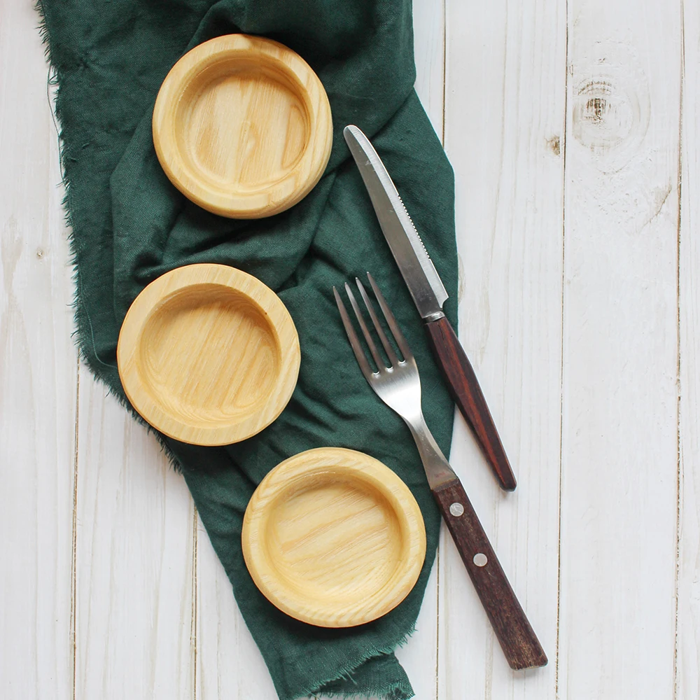 Dishes for serving Plates food Compartment plate Wooden tableware partitioned dish Tray decoration Tableware tray Table setting wine table with
