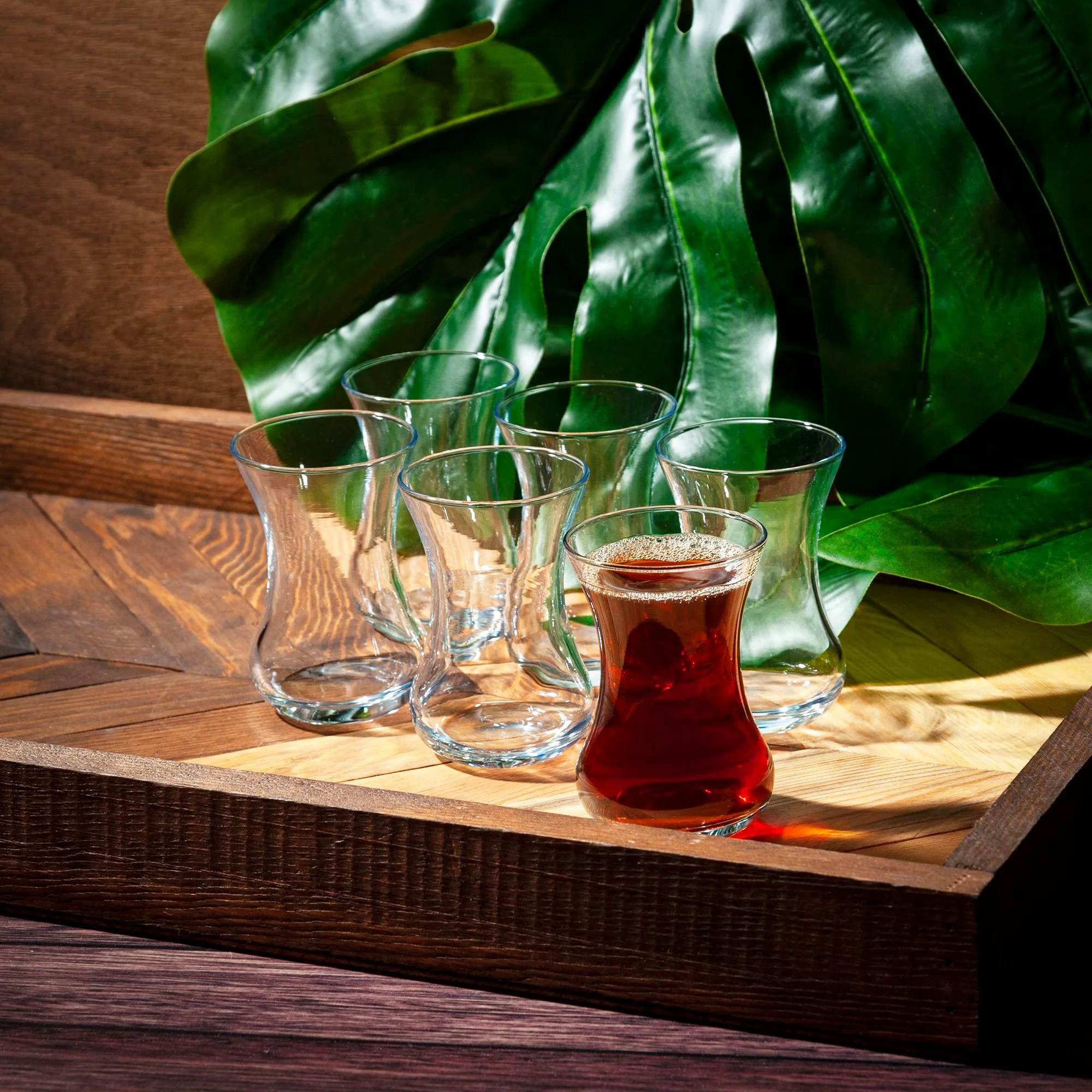 Турецкие чашки для чая набор из 6 высококачественных стаканов с тонкой талией