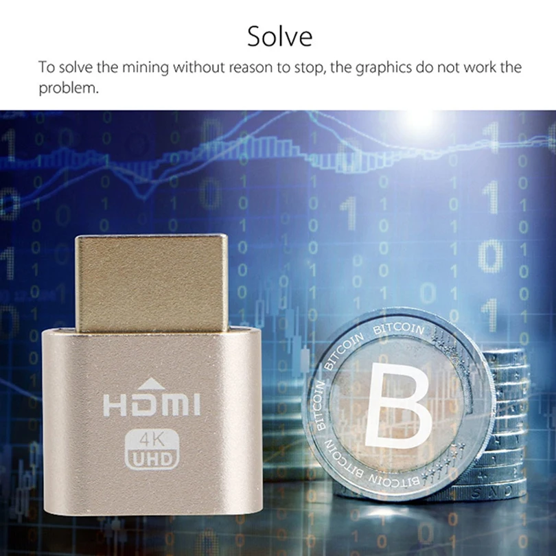 4K HDMI пустышка разъем высокого разрешения виртуальный монитор эмулятор
