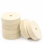 Круглая накладка из чистой шерсти для полировки, 10 шт.компл., 4 дюйма