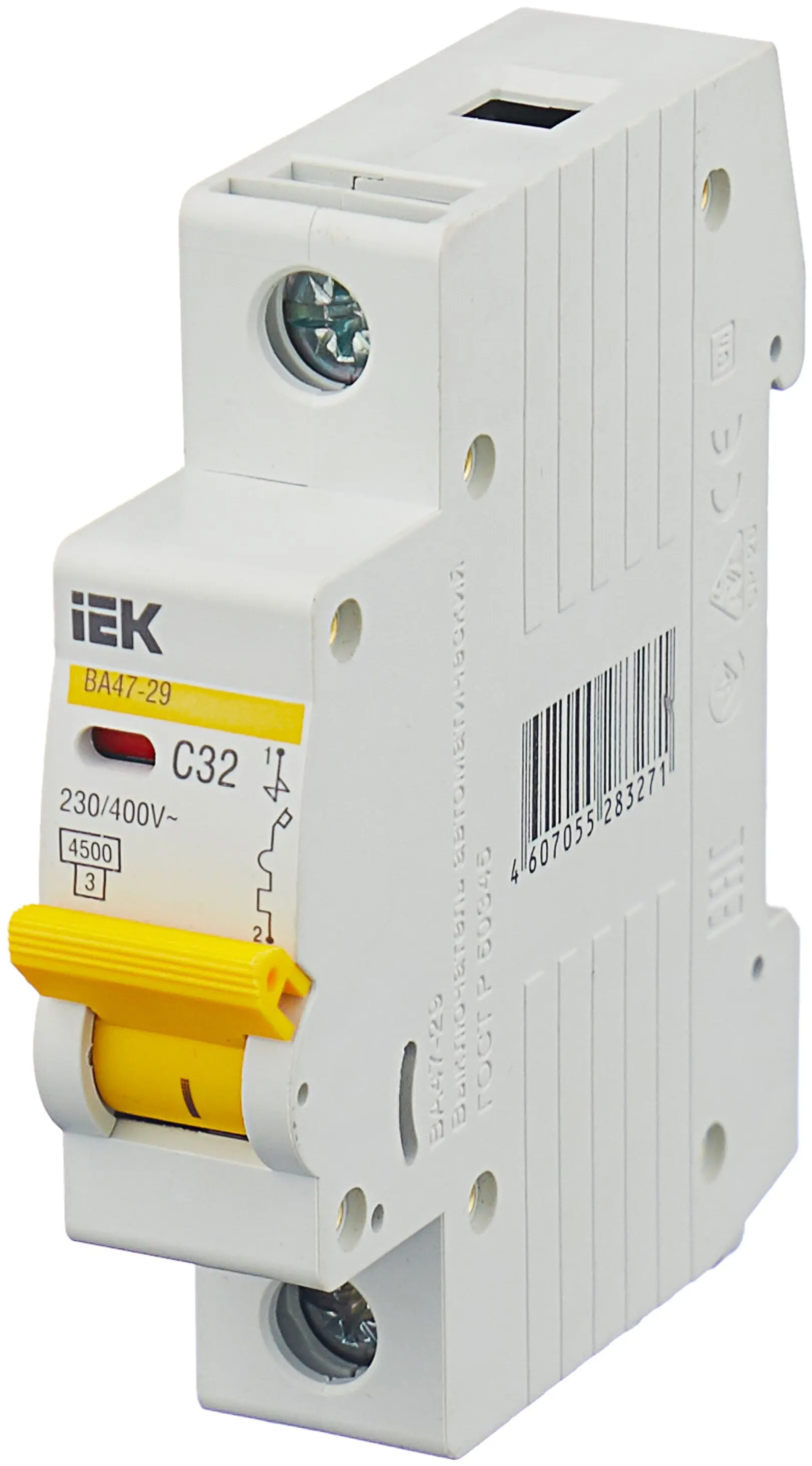 Выключатель автоматический модульный 1 полюсный C 32А 4.5кА IEK цена за 3шт. |
