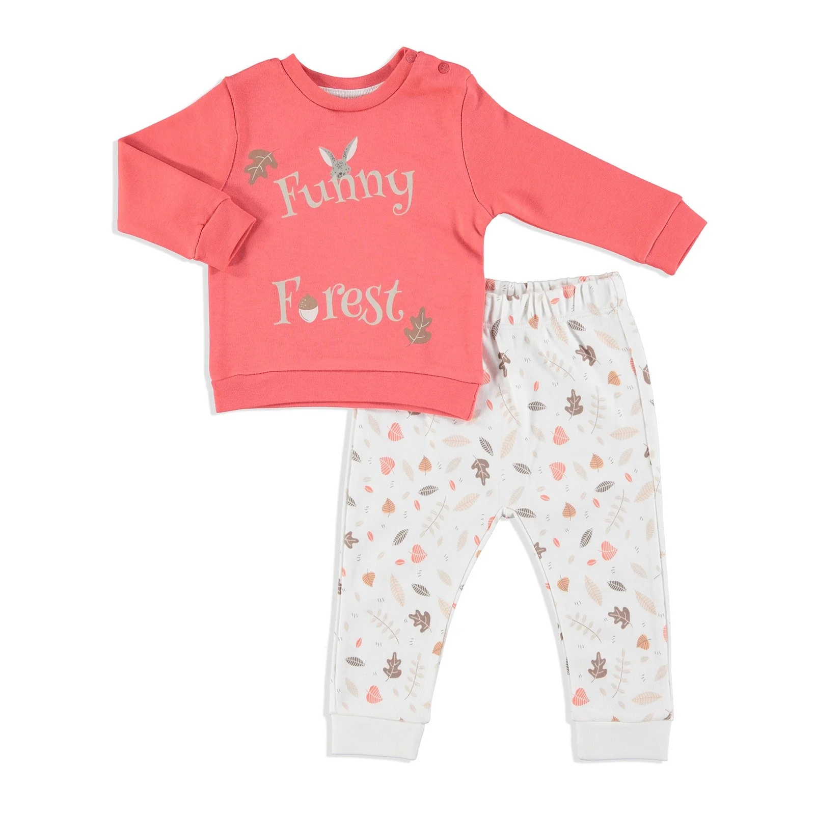 Ebebek HelloBaby/пижамный комплект для малышей с веселым лесом| |