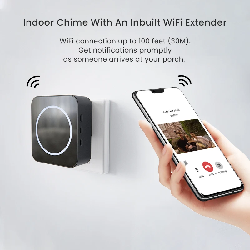 Дверной звонок Simshine Wi-Fi 1080P HD ночное видение |