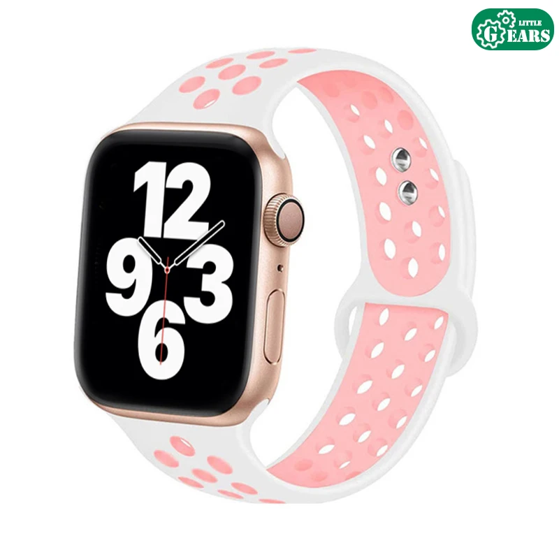 Совместимый ремешок для Apple Watch iWatch Series 1 / 2 3 4 5 | 38 40 42 44 мм сменный двухцветный