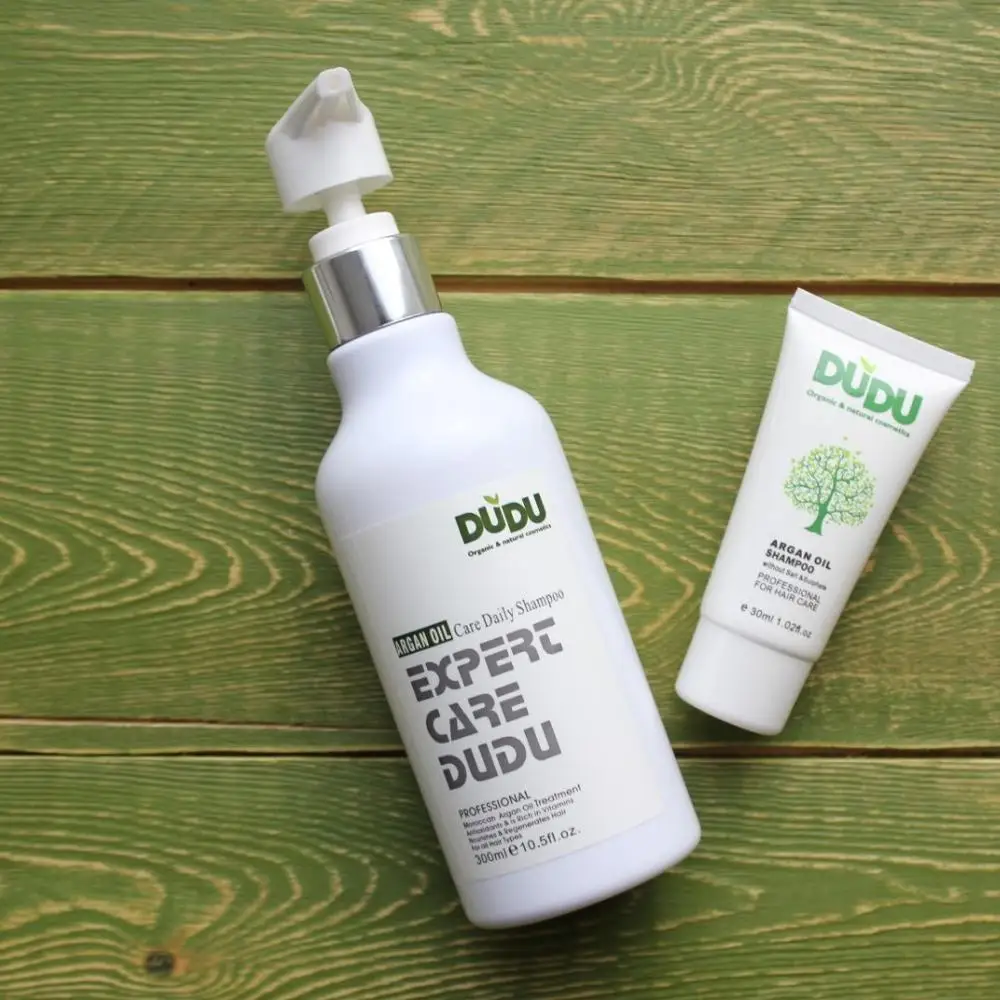 Argan Oil Care Daily Shampoo &quotARGAN OIL&quot DUDU 300ml Organic Revitalizing Fortifying Hair SLS Sulfate-free and Parabens free | Красота