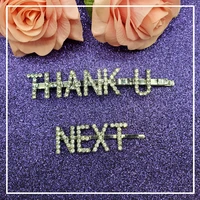 hottest new arrival hair pins set word hairclips thank u next 2pcsset saying words bobby pin unique hair accessories