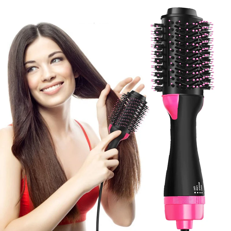 

Electric Hair Curler One Step Hot Air Brush Home Hair Dryer Brush & Volumizer Hair Curler Straightener Salon Hair Styling Tools