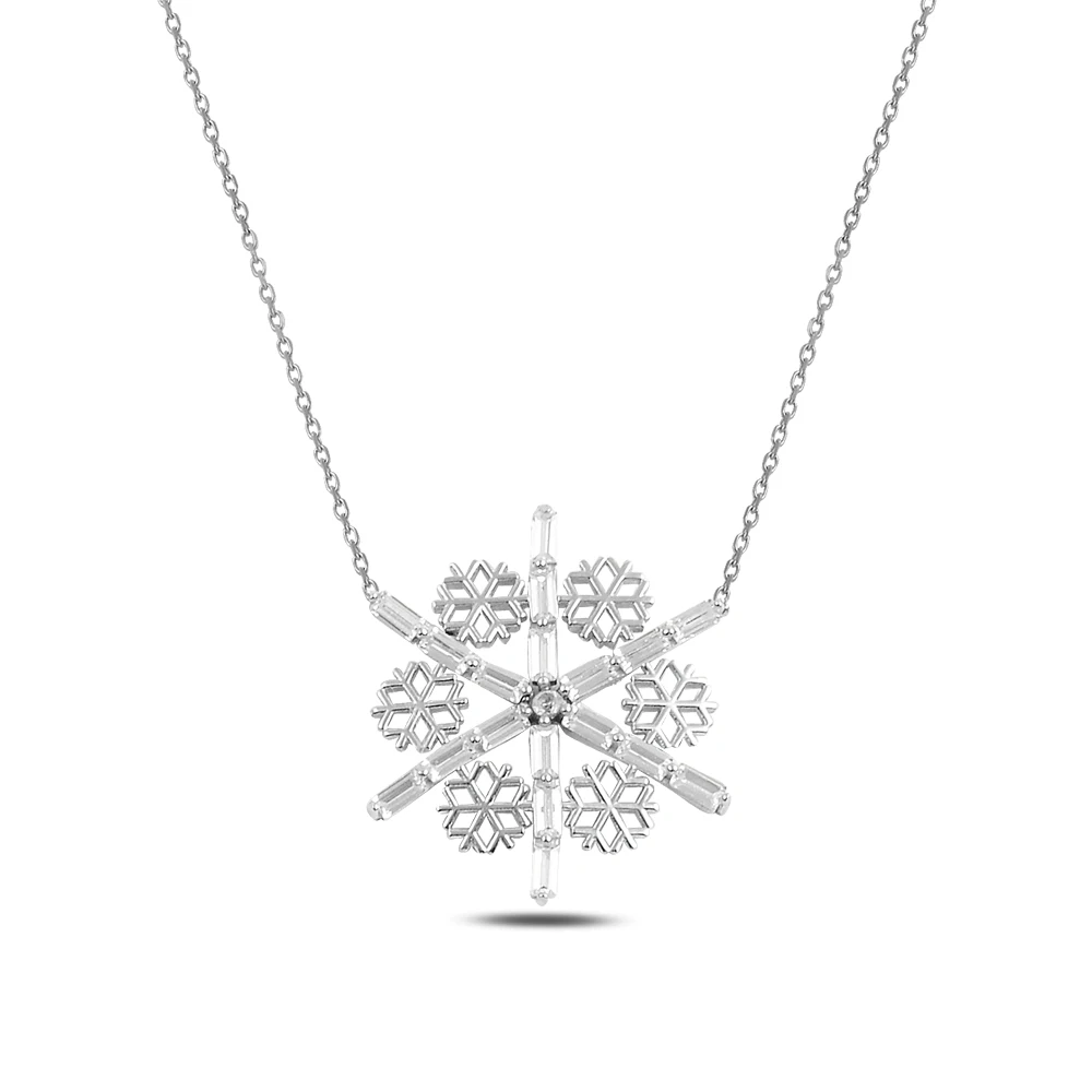 

Silver Snowflake Necklace