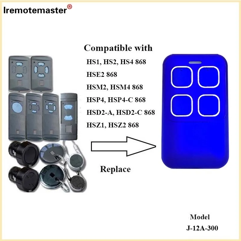 

For HORMANN Garage door Remote control 300 - 900 MHz Fixed & rolling code duplicator 433.92MHz 868.3MHz Gate door opener