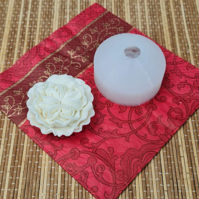 Силиконовая форма для шоколада карамели Цветок№111Роза-Остина&quot02594для леденцов