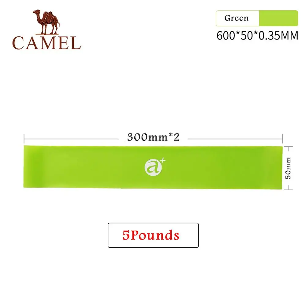CAMEL/5/10/15/60 фунтов Фитнес Эспандер для физических упражнений учебного оборудования из эластичной резины тренировки Эспандер для йоги Pilatis Спорт - Цвет: Green