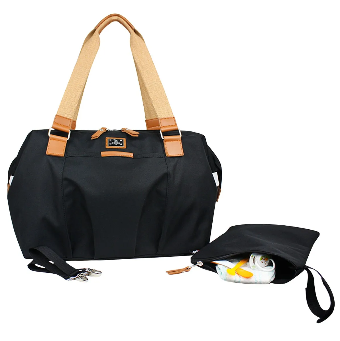 2022 Mother Baby Diaper Bags Hot Stylo Large Capacity Bag Mummy Tote Multifunctional Waterproof Outdoor Travel Maternity Packages For Mom Momy Mommy