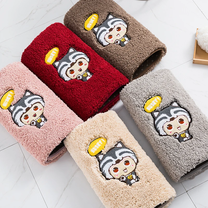 

YUIlili Carpet door bathroom absorbent pad anti-slip mat toilet door mat