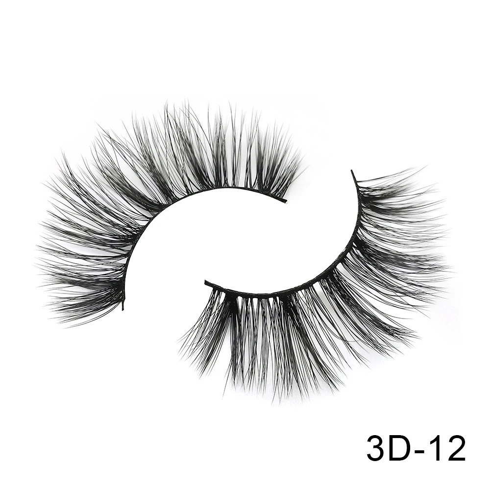 3D-12 6 пар Friholl. m Искусственные норковые ресницы натуральные длинные ресницы ручной работы макияж 25 мм Искусственные норковые ресницы 3D синтетические шелковые накладные ресницы - Цвет: 3D-12