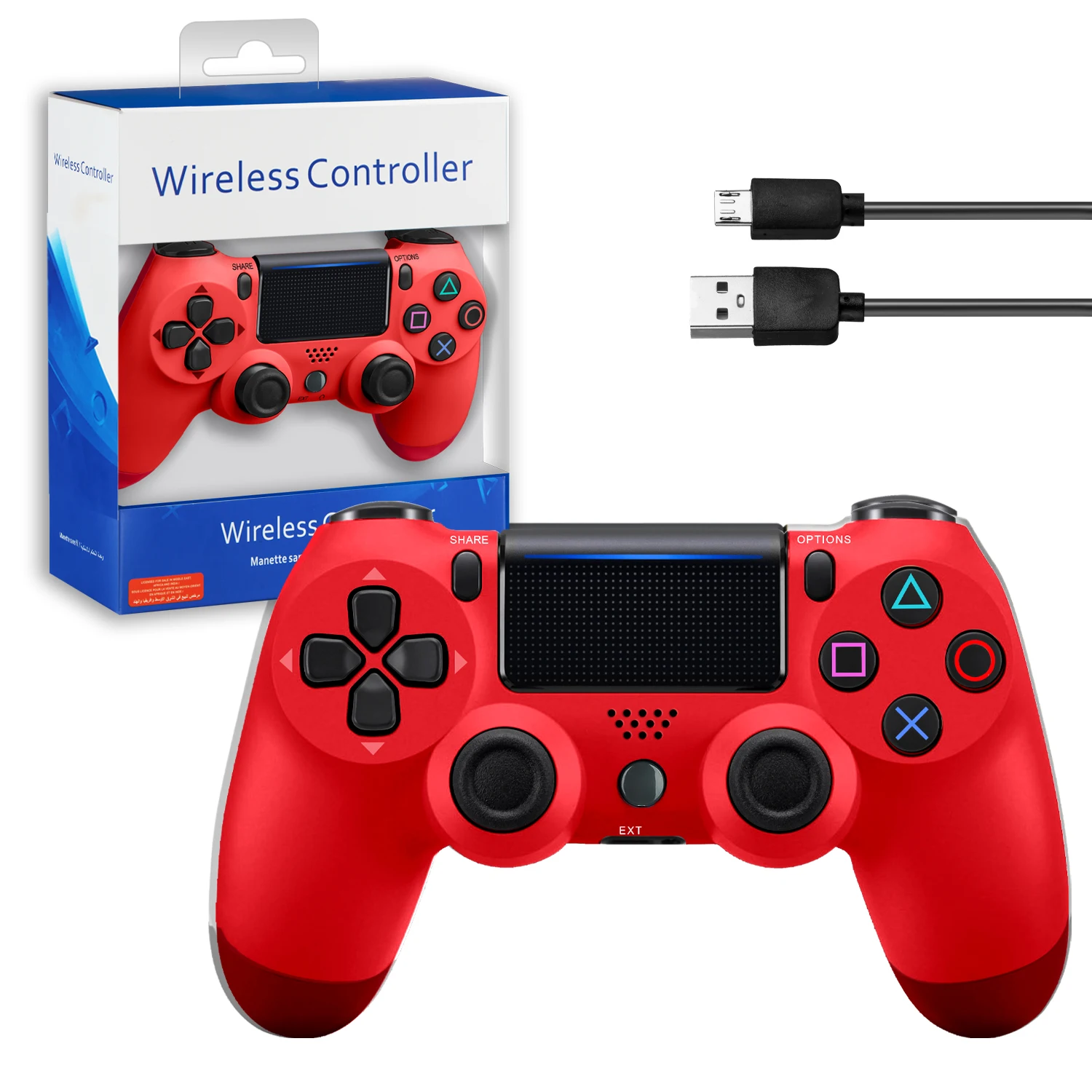 Беспроводной Bluetooth геймпад для PS4 + зарядка контроллер IOS Android PS5 PC зеленый джойстик