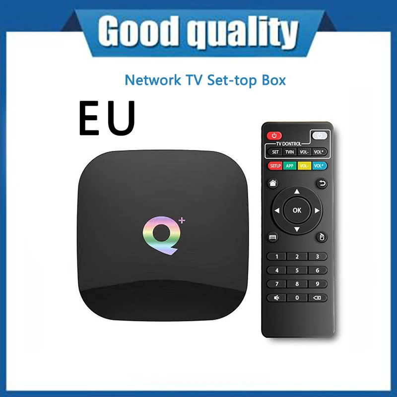

Q+PLUS H6 Wifi High Definition Network TV Set-top Box 6K+ Remote Control Tv Box Multimedia Player With Reliable Network