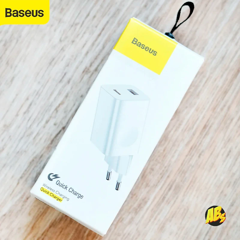 Baseus зарядный адаптер Quick Charge QC 3.0 24W оригинал зарядка для iPhone iPad Android сетевое ЗУ