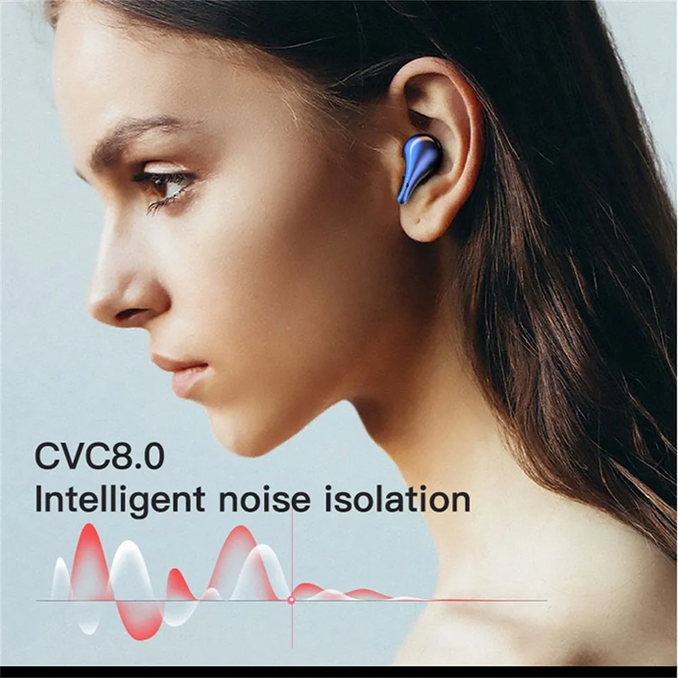 Беспроводные Bluetooth-наушники TWS с зеркальным светодиодный-дисплеем и зарядным