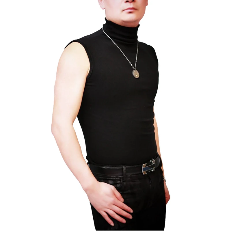 Жилет LinvMe мужской с высоким воротником пикантная модная облегающая Базовая