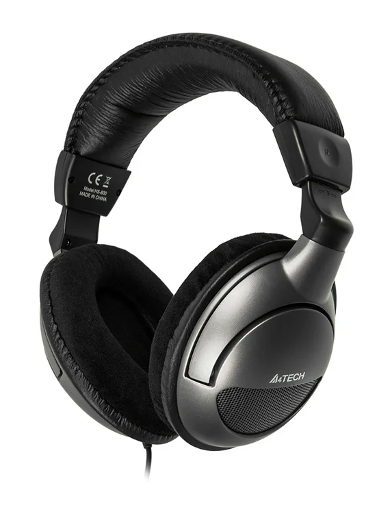 Наушники с микрофоном A4Tech HS-800 серебристый 2.2м мониторные оголовье | Электроника