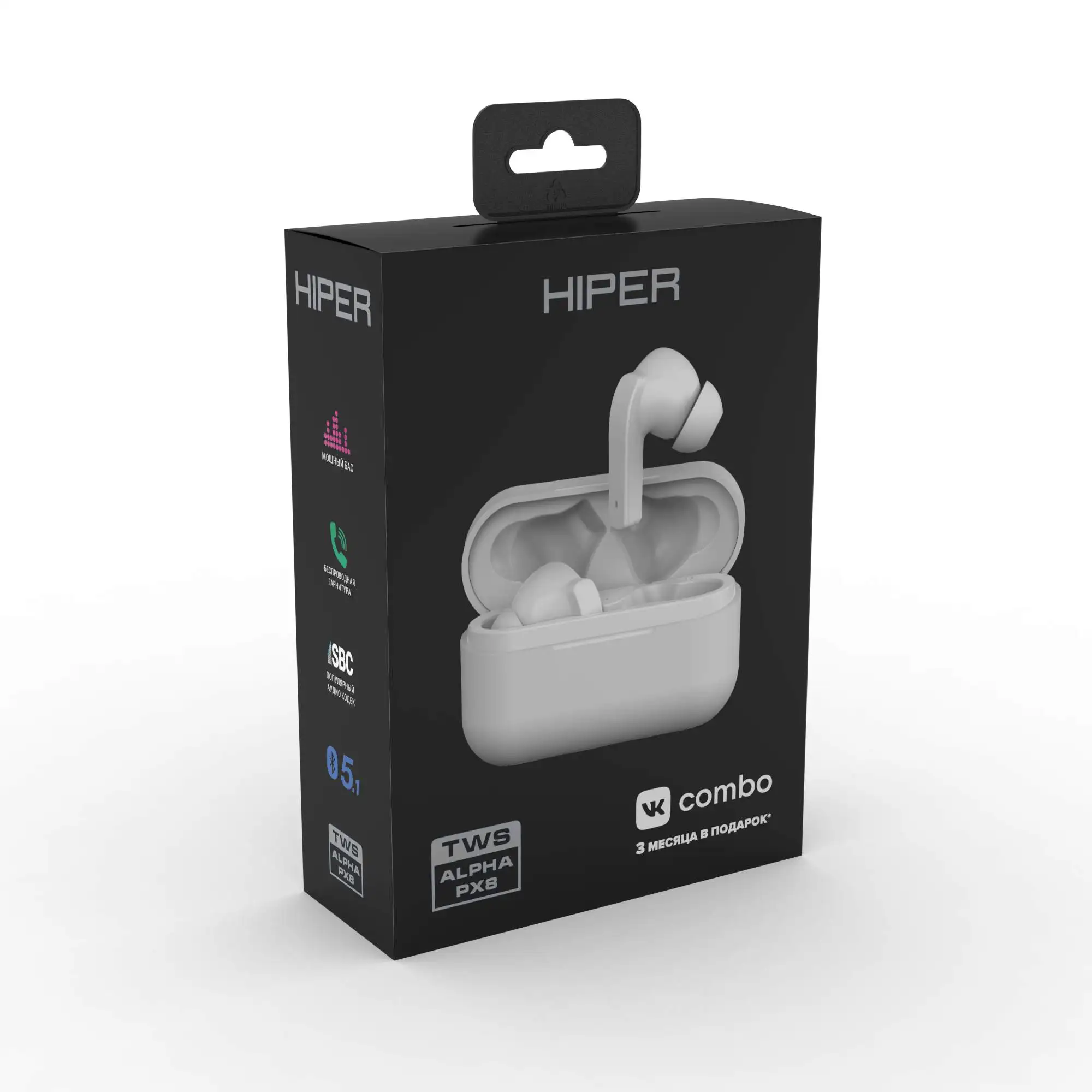 Беспроводные наушники HIPER TWS Alpha PX8 White | Электроника