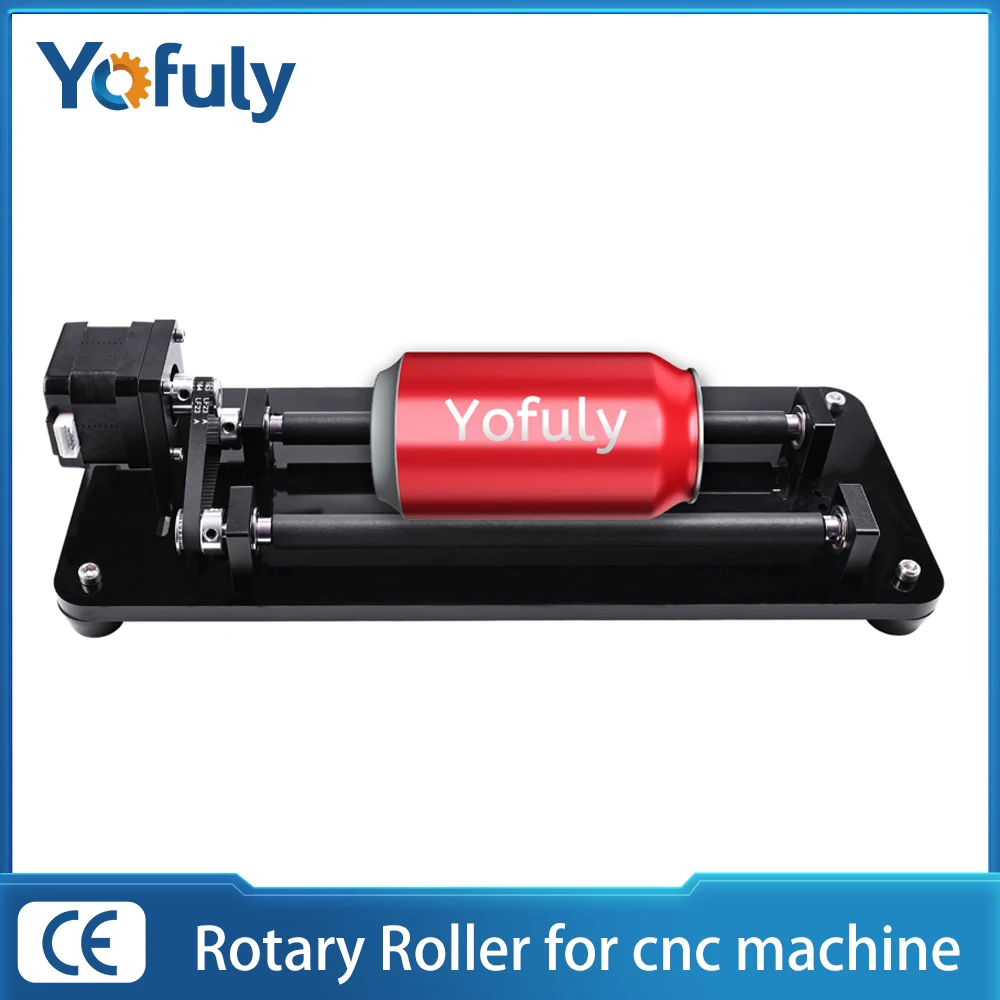 Вращающийся ролик для лазерного гравировального станка DIY Y Axis CNC вращающийся