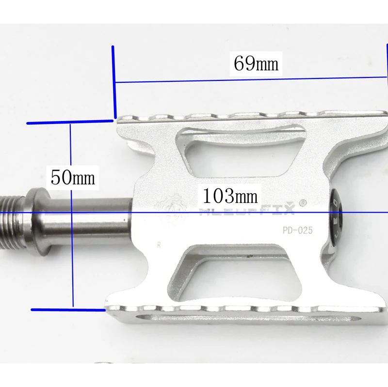 140 г Aceoffix Ультралегкая быстросъемная педаль для QR педали Brompton CNC titanium axis 3