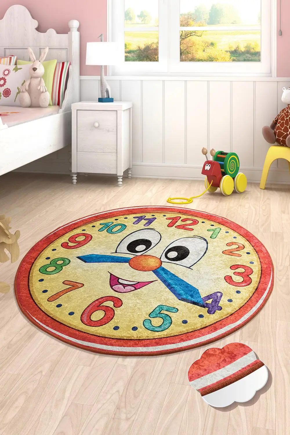 

Antdecor happy tutorial hours Themed Round Bath Rug Area Rug Round Rug 40" 100 cm
