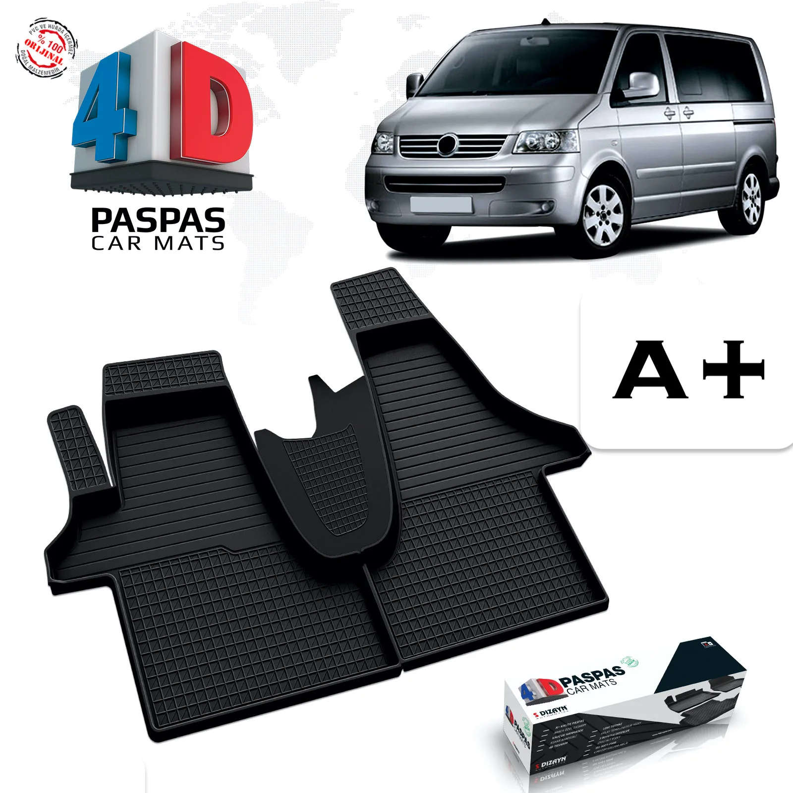 Для автомобиля VOLKSWAGEN TRANSPORTER T5 4D LUX с ковриком для бассейна 2003 2004 2005 2006 2007 2008 2009 2010 2011