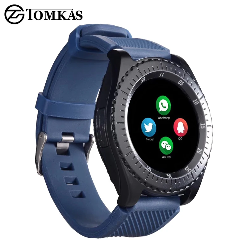 Smart Watch Bluetooth Touch Screen Anti-lost Wrist Pedometer With Camera TF Card Slot For Android Phone Clock Smartwatch | Электроника