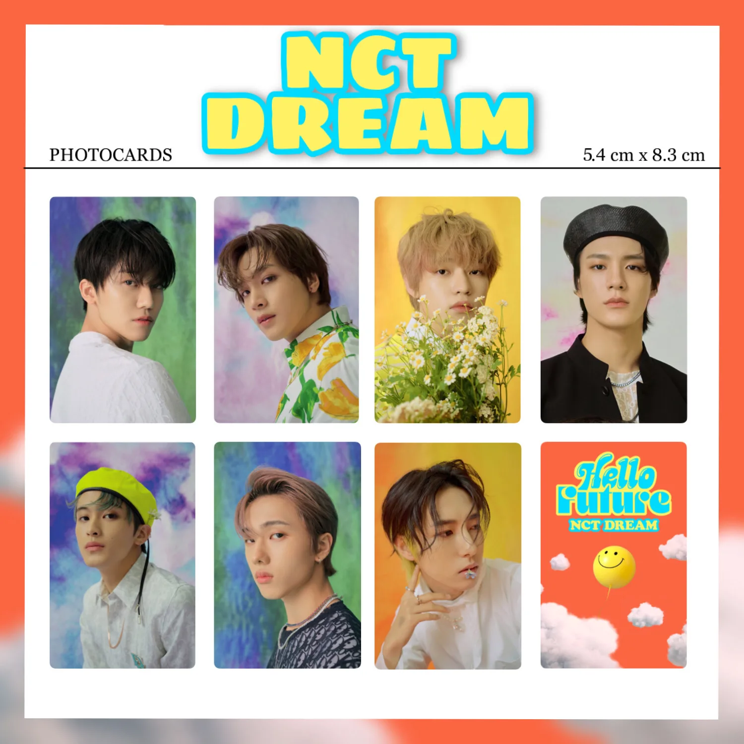 7 шт/комплект Карты закладка K-POP NCT DREAM HELLO FUTURE для коллекции | Канцтовары офиса и