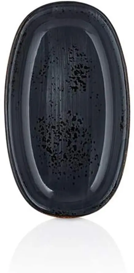 

By Bone Porcelain Balance 24 cm Oval Black Plate