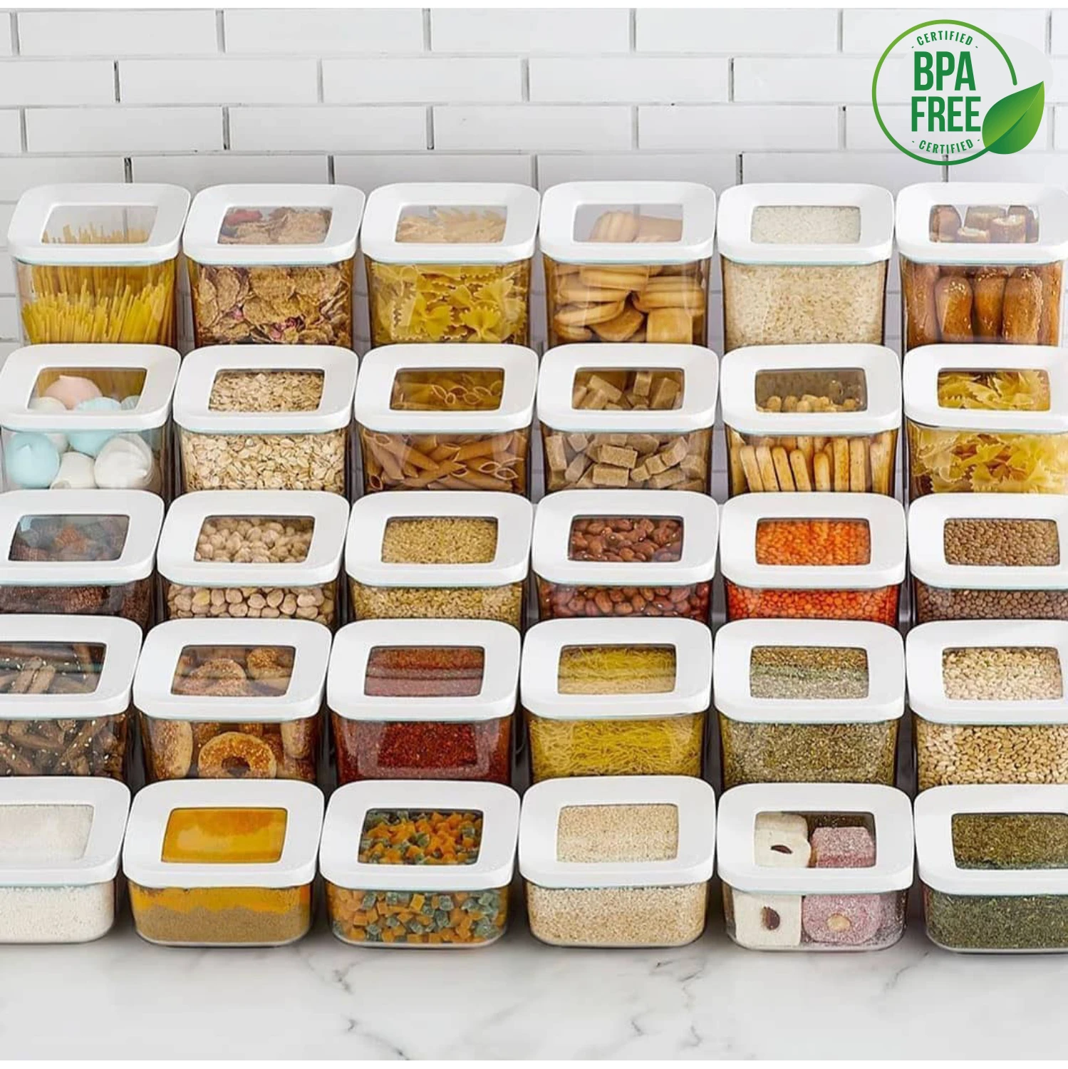 Контейнер для хранения кухонный Органайзер контейнеры 30 шт. продуктов высокое