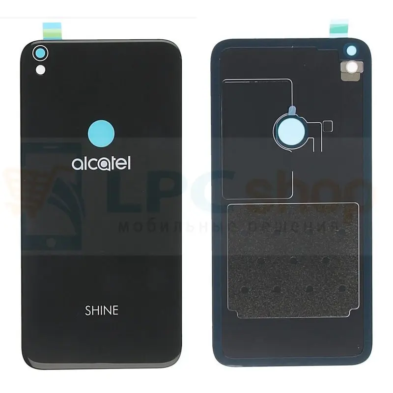 Чехол (задняя крышка) Alcatel ot-5080x (Shine Lite) черный