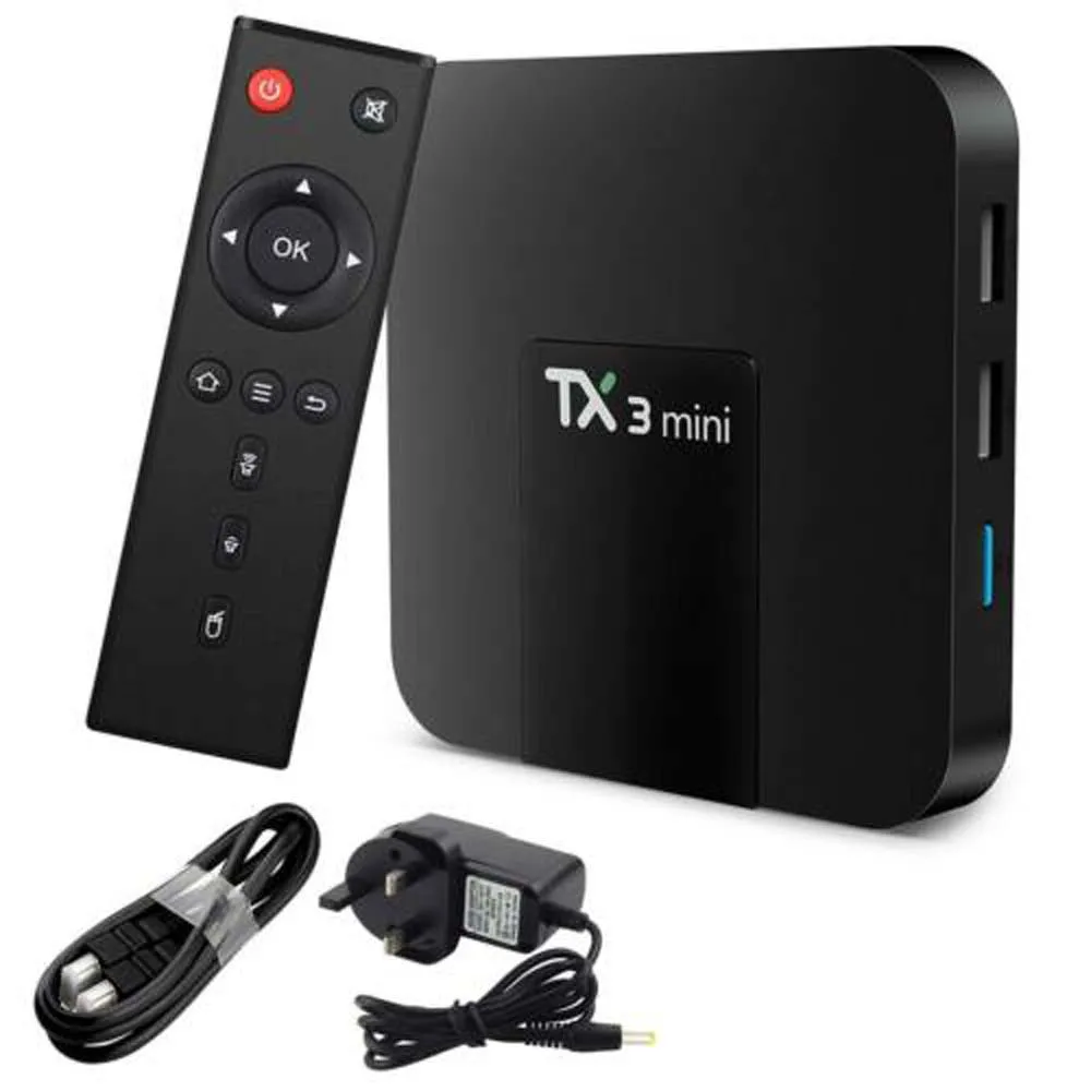 Smart-TV приставка TX3 Mini - 2Gb 16Gb Android 8.1 IPTV OTT 4K UHD H.265 Wi-Fi HDMI 2xUSB 2.0 USB 3.0 Amlogic S905W купить по