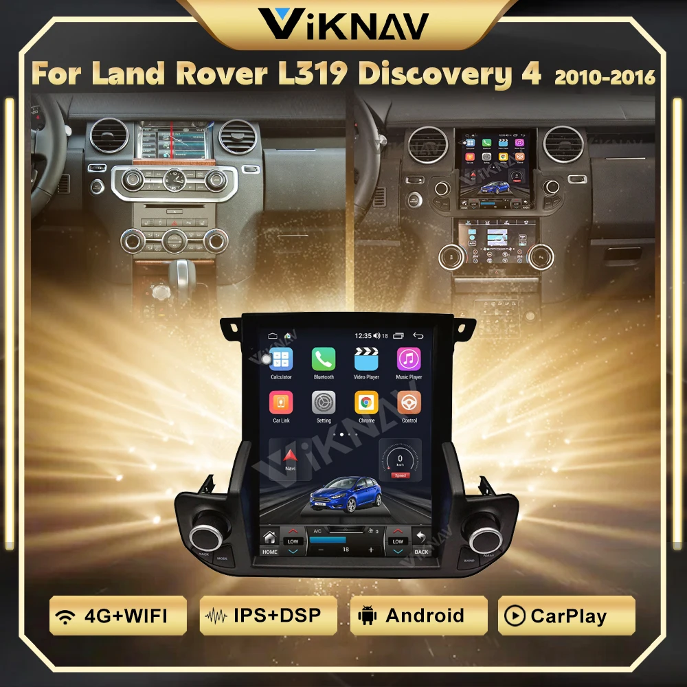 

10.4 Inch Car Radio Android System For Land Rover L319 Discovery 4 2010-2016 LR4 With 7 Inch Air Condition Panel HD Touch Screen