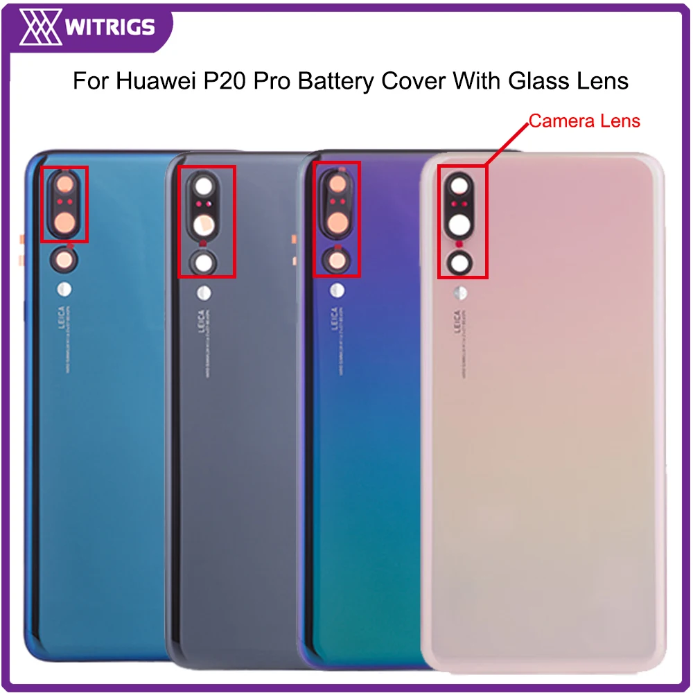OEM для huawei P20 Pro крышка батареи задняя дверь корпус со стеклянным объективом
