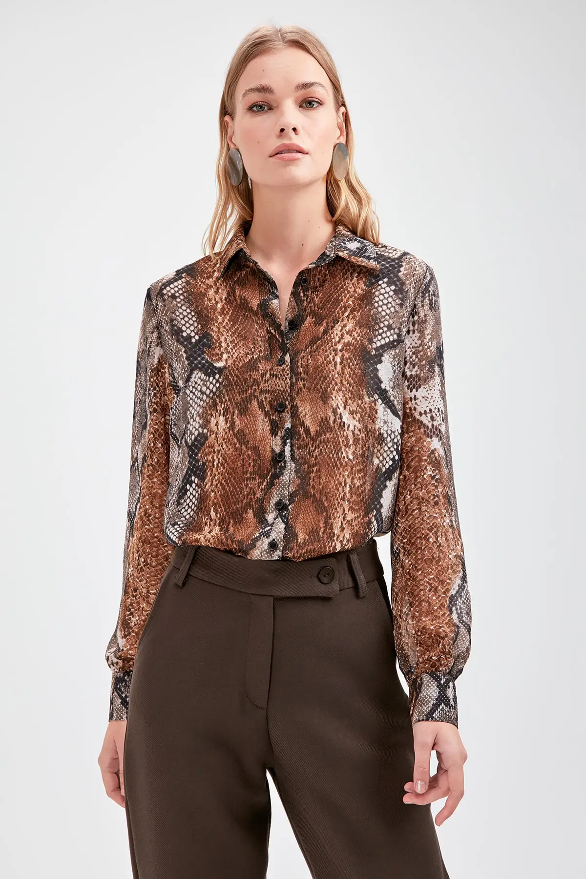 Trendyol рубашка с рисунком TWOAW20GO0430