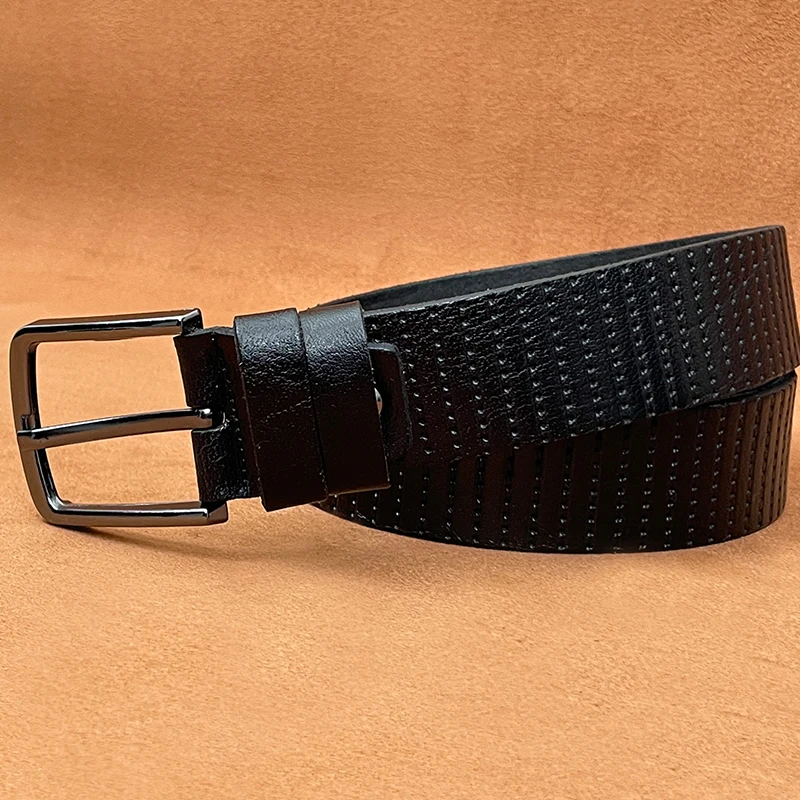 Tanyeli Leather Belts for Men High Quality Original Cowhide Genuine Luxury Handmade Designer Fashion Pin Buckle Ceinture Homme