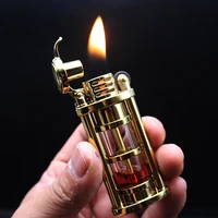 2022 hot selling outdoor windproof kerosene lighter portable personalized creative cigar large firepower lighter high end gift