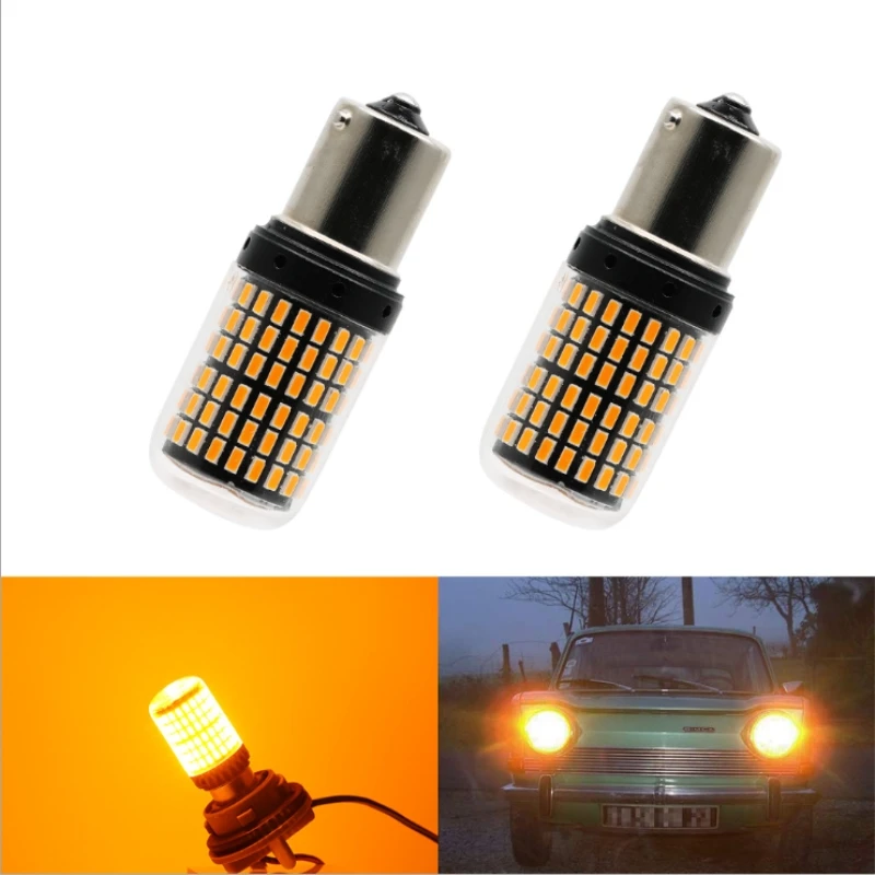 1156 P21W/PY21W T20 WY21W Bau15s 7440 3014 144SDM Led CanBus безотказный Универсальный Автомобильный DRL поворотник задний светильник s Реверсивный светильник