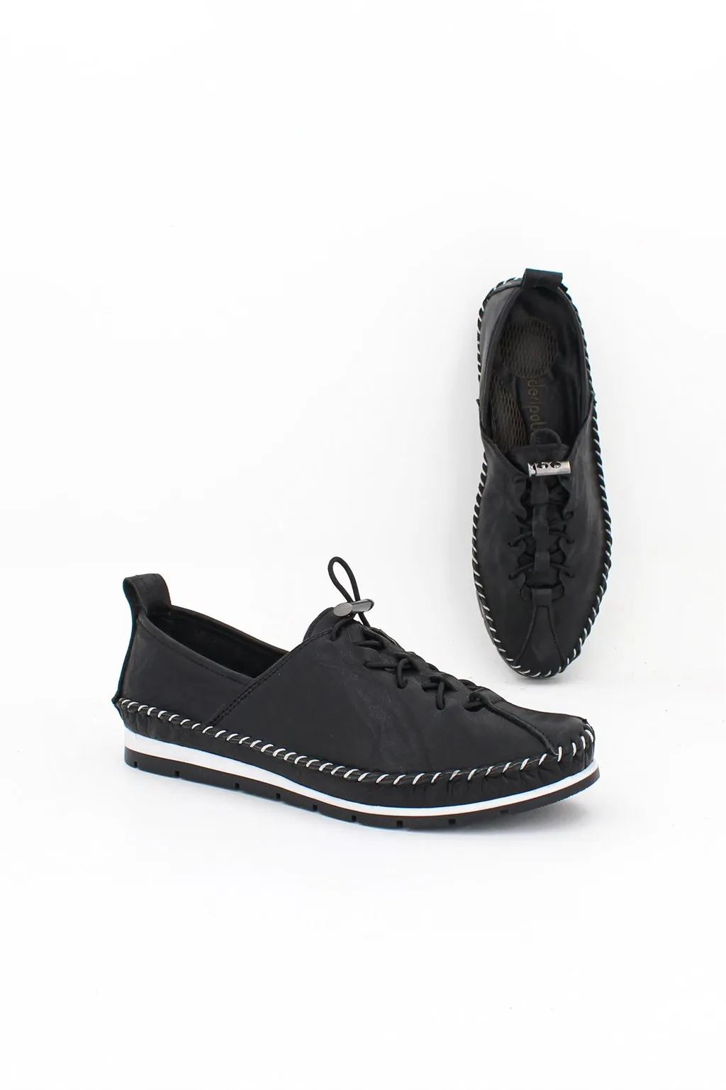 Women Natural 100% Genuine Leather Flat Casual Shoes Brand High Quality Leather Lace-up Solid Colors Elegant Ladies Flats spring