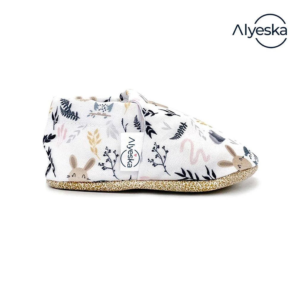 

Детские ботинки с мягкой подошвой, с кроликом и совой