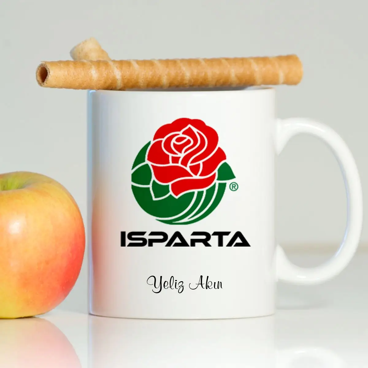 

Персонализированная белая кружка Isparta-001