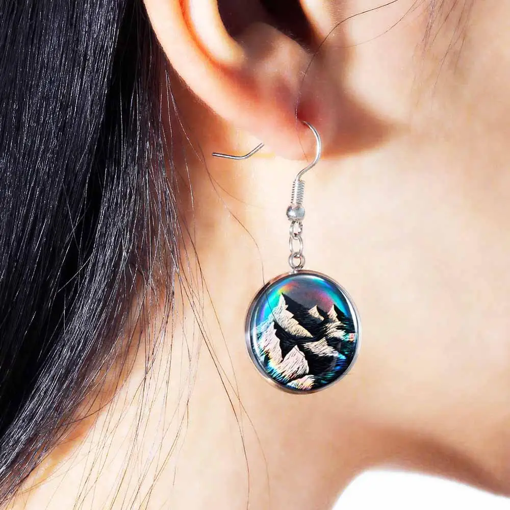 

New Steel Statement Earrings For Women Metal Trendy Luxury Female Jewelry Fashion Design Vintage Indian Hanging Hook Earrings