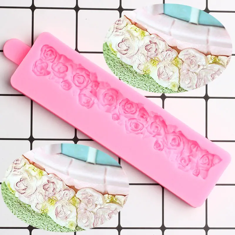 

Силиконовая кружевная 3D форма «сделай сам» для свадьбы, торта, бордюра, конфет, глины, шоколада