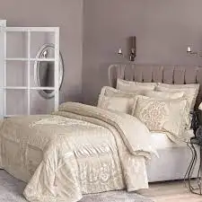 

Crown Bedroom Double Bed Cover Chloe Capucino 410588765