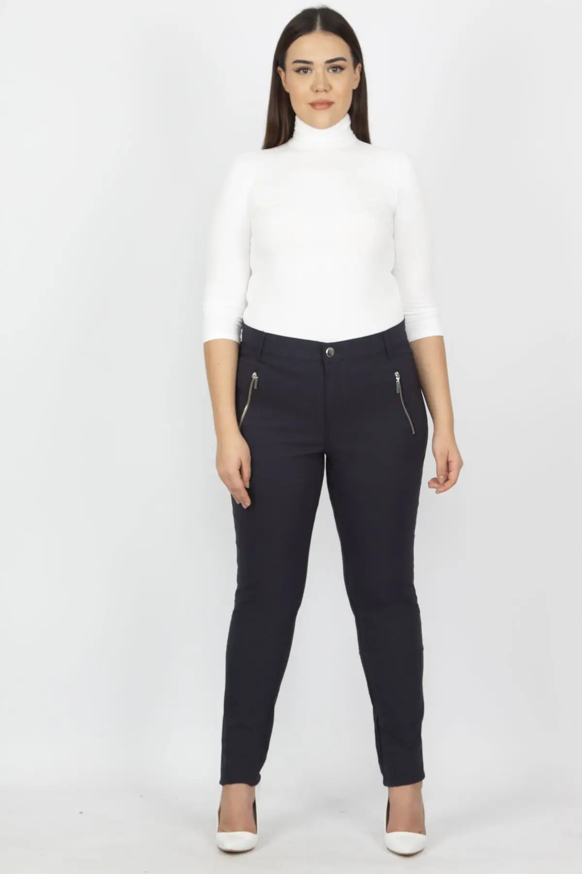 Женские брюки на молнии Sans Textile 65 N14127 | Женская одежда