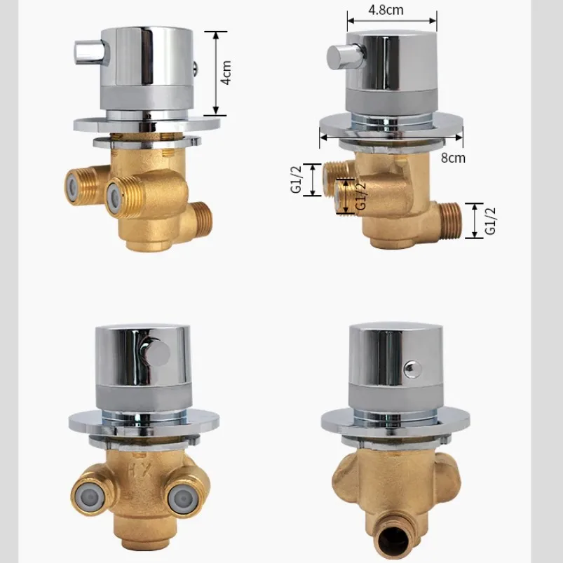 Термостатический смеситель для душевой кабины или панели. Термостат душа. -
